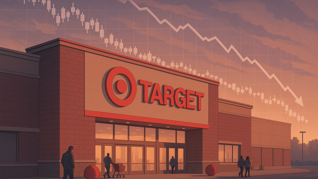 Target stock in red as sales decline due to customers cutting back on spending