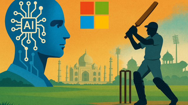 Microsoft CEO Satya Nadella unveils AI cricket app amid major India investment drive