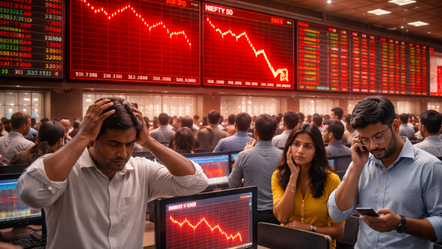 Indian stocks slump to three-month lows on weak earnings, FII outflows, global risks