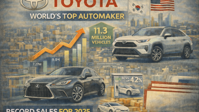 Toyota tops global auto sales in 2025 as hybrids offset US tariff pressure
